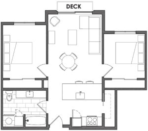 2 Bed / 1 Bath / 800 sq ft / Deposit: $500 / From $1950